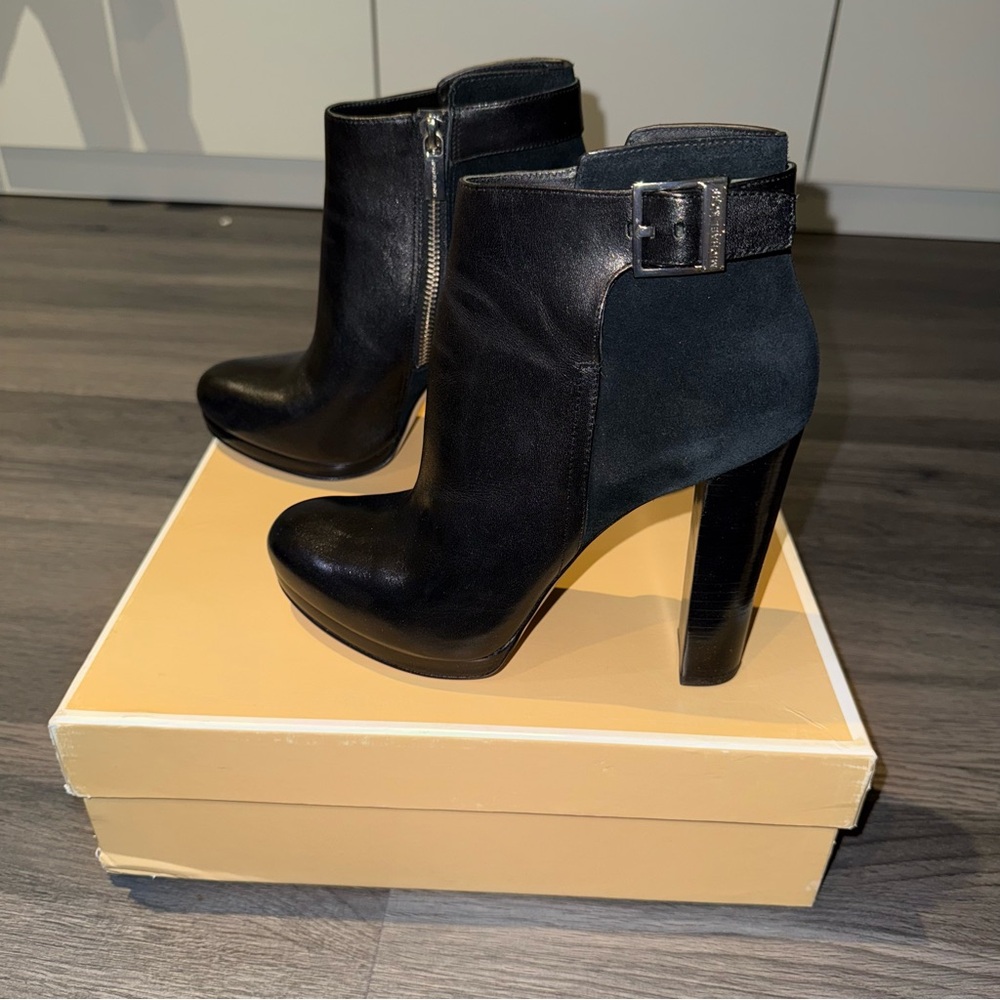 Black Booties Michael Kors